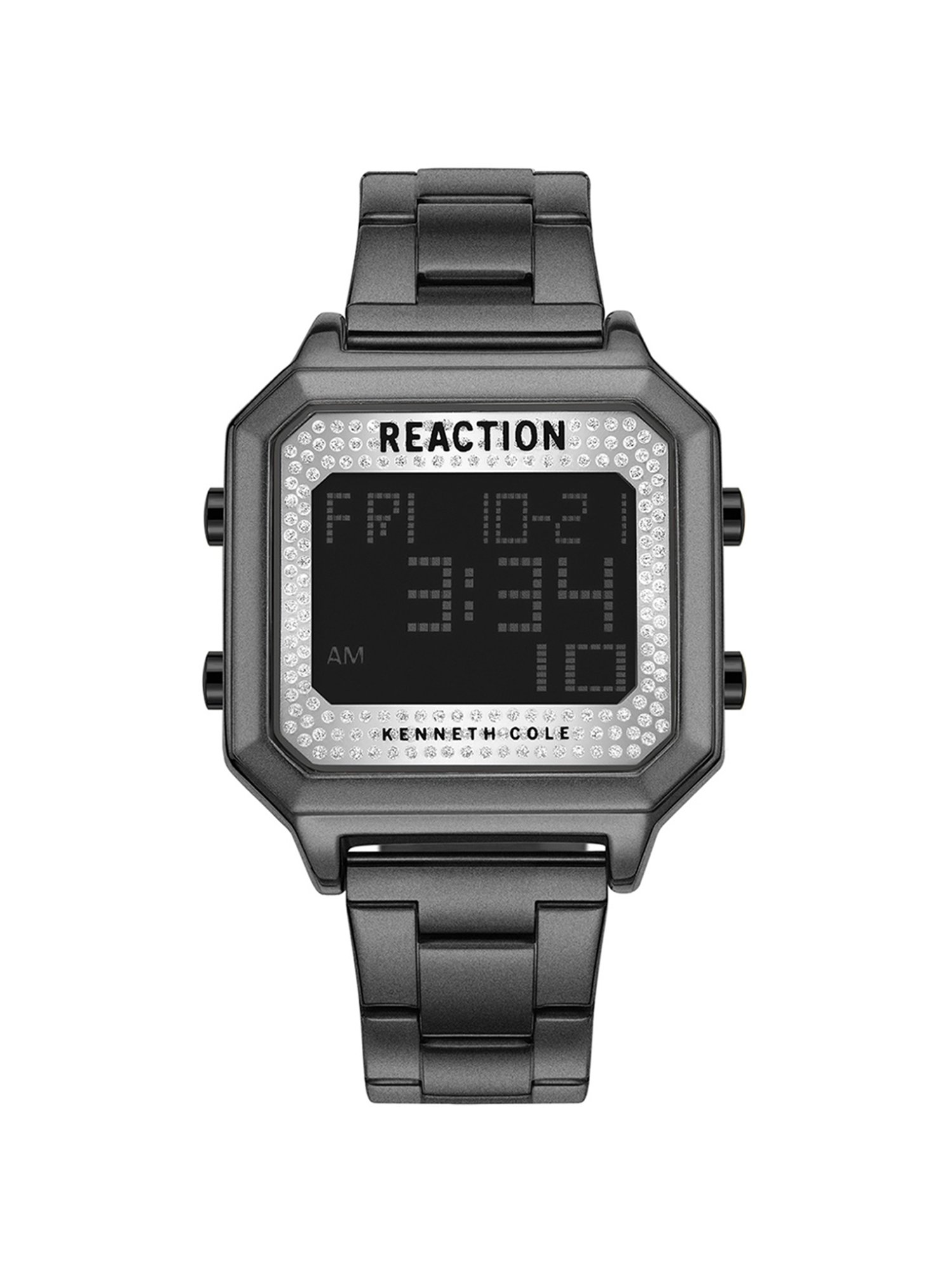 REACTION KENNETH COLE  Digital Stainless Steel Strap Watch for Women's  - KRWGJ9008003