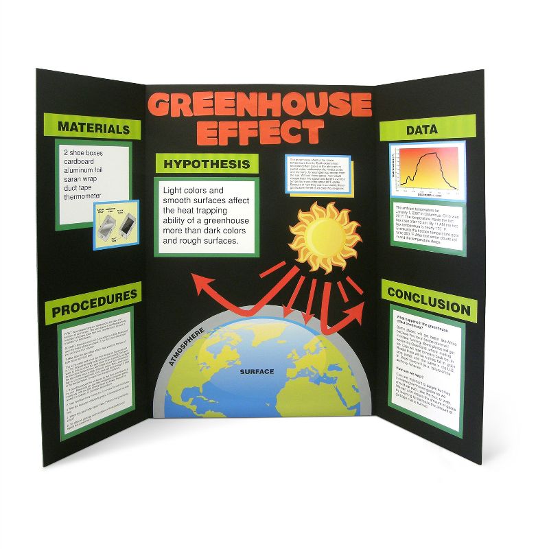 Elmer's 36" x 48" Tri-Fold Foam Presentation Board - Black