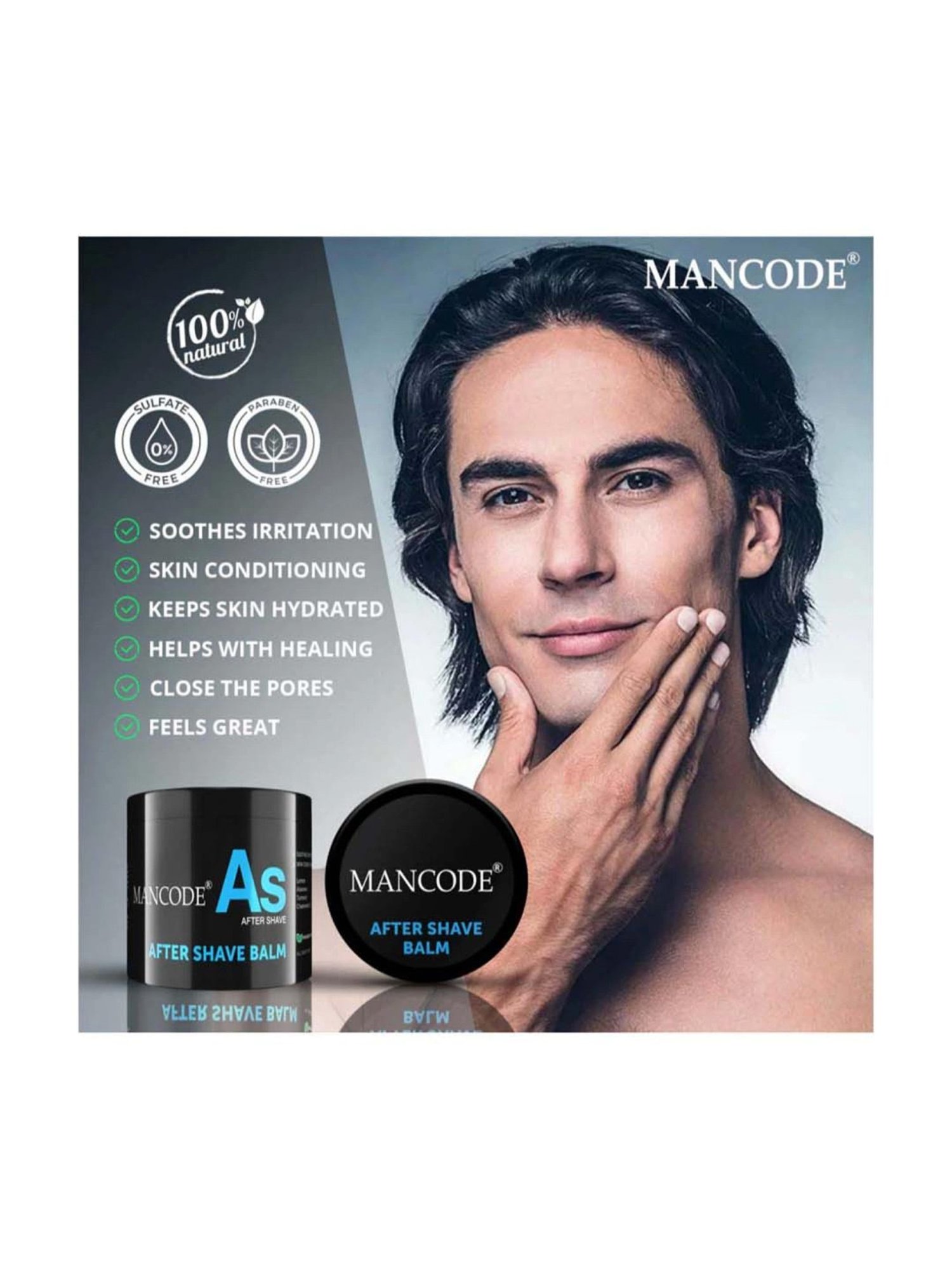 Earthraga Fresh & Moisturizing Mint Glacier After Shave Gel - 100 ml