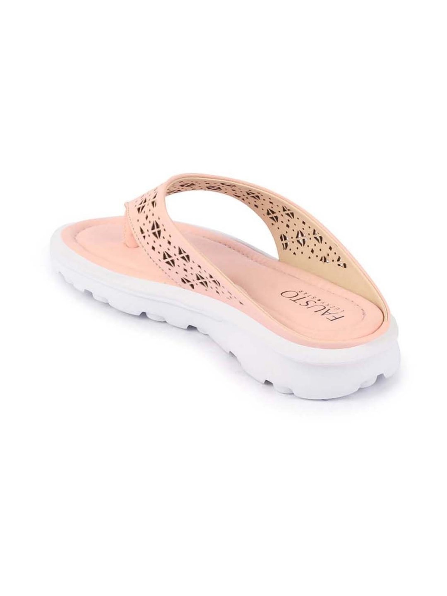 Fausto Women's Pink Thong Sandals