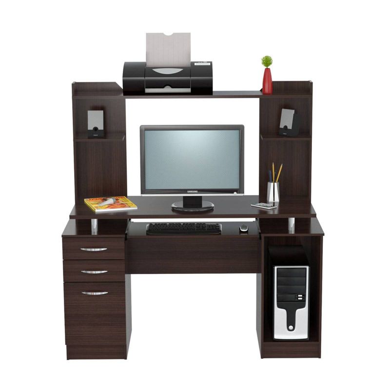 Computer Work Center with Hutch Espresso - Inval