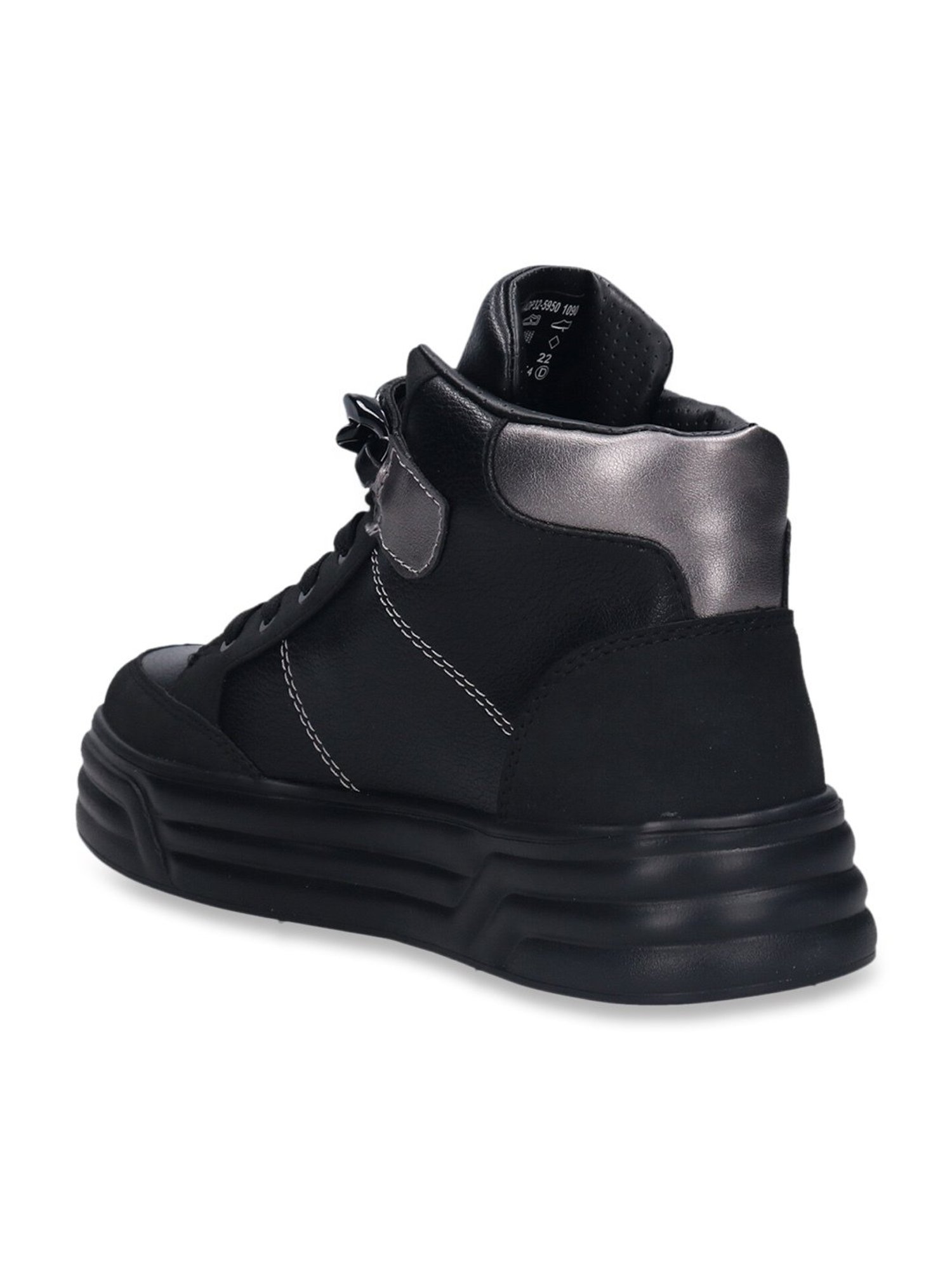 Bagatt Women's Blu Black Ankle High Sneakers