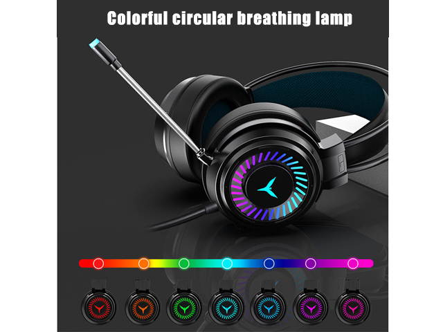 Computer Headset Headwear Video Game Headset 7.1 Channel Wired Headset Headset with Microphone,Xbox One Headset with Stereo Surround Sound,White,GH11