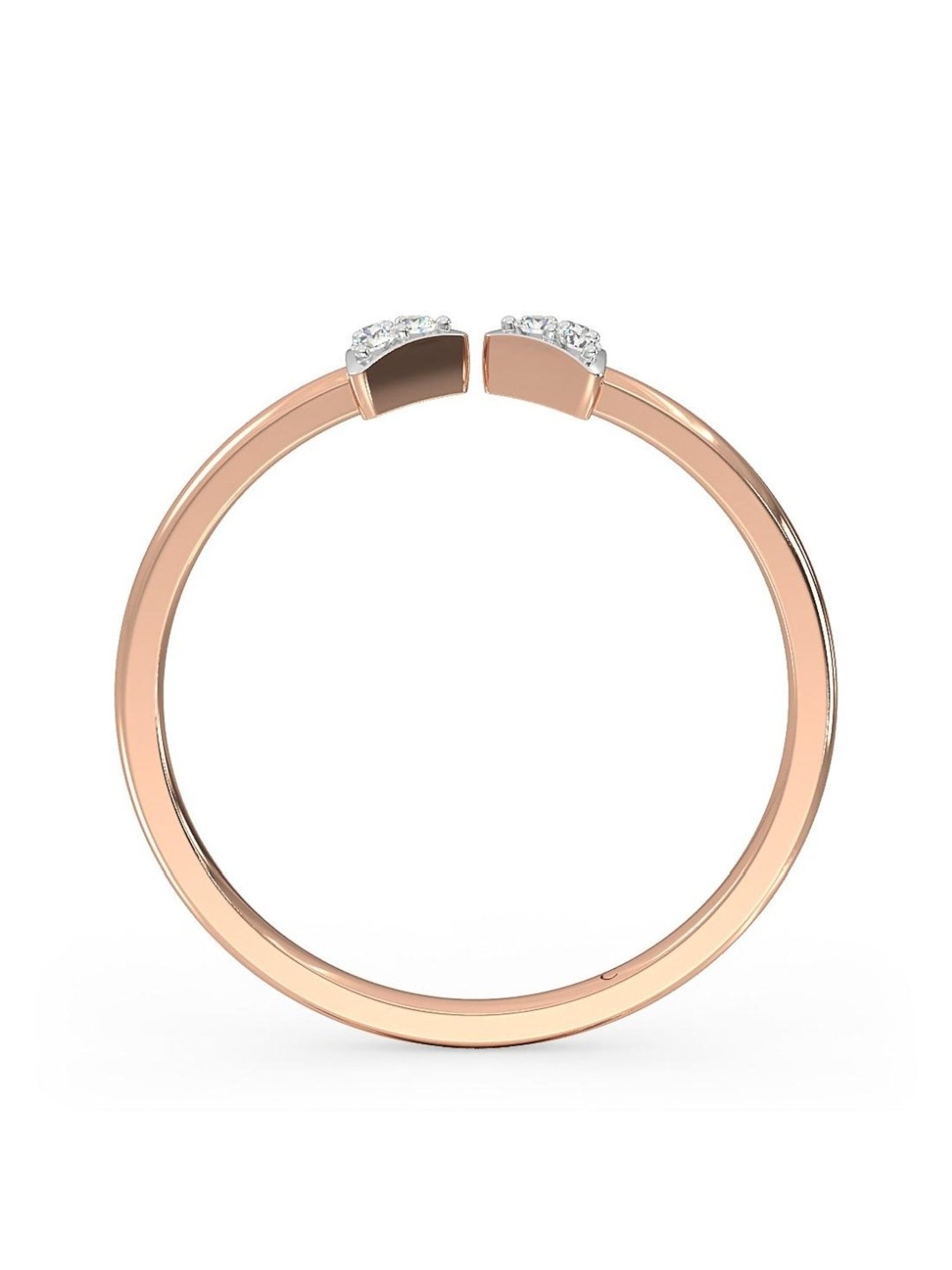 Candere by Kalyan Jewellers 18k Yellow Gold & Diamond Ring for Women