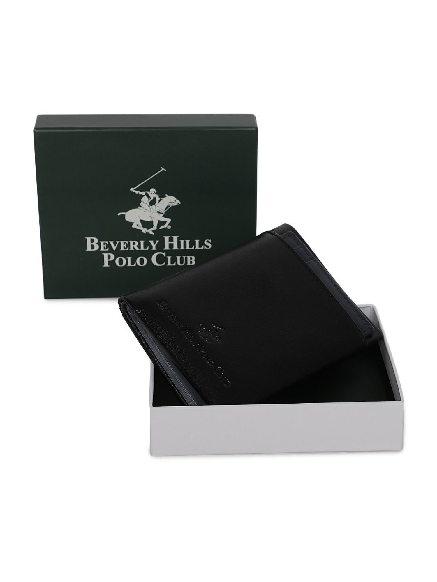 Beverly Hills Polo Club Black Bi-Fold Wallet for Men