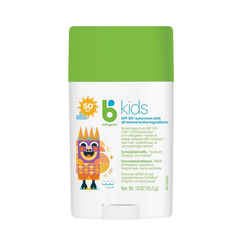 Babyganics Kids Sunscreen Stick - SPF 50 - 2pk/3.2 fl oz