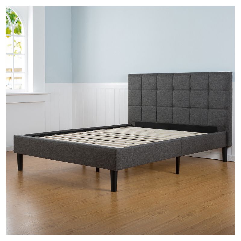 Freemont Upholstered Platform Bed - Twin - Black Espresso - Sleep Revolution