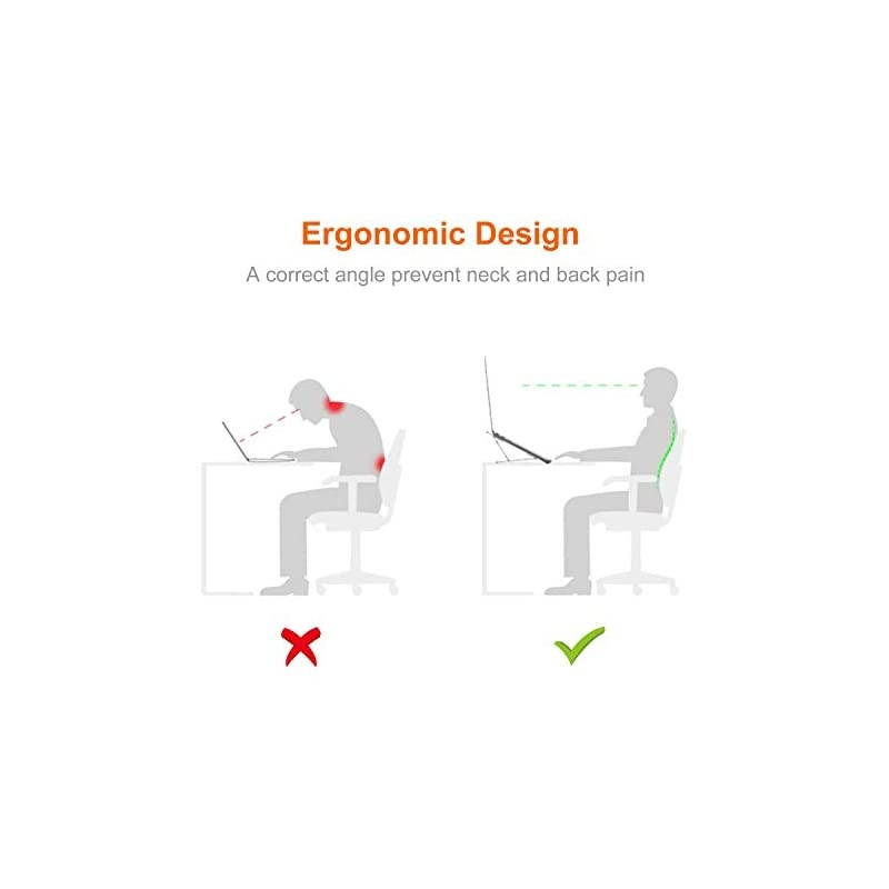 Stand Foldable Multi Functional Aluminum Ergonomic Portable Riser Adjustable Stand Holder for MacBook Pro Air HP Dell Lenovo Samsung Acer Huawei MateBook