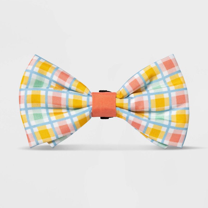 Plaid Collar Slide Dog Bowtie - Boots & Barkley™