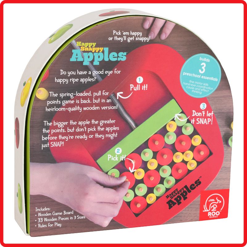ROO GAMES - Happy Snappy Apples - First Strategy Game for Kids - For Ages 4+ - A Fun Motor Skills Game for Children and Families