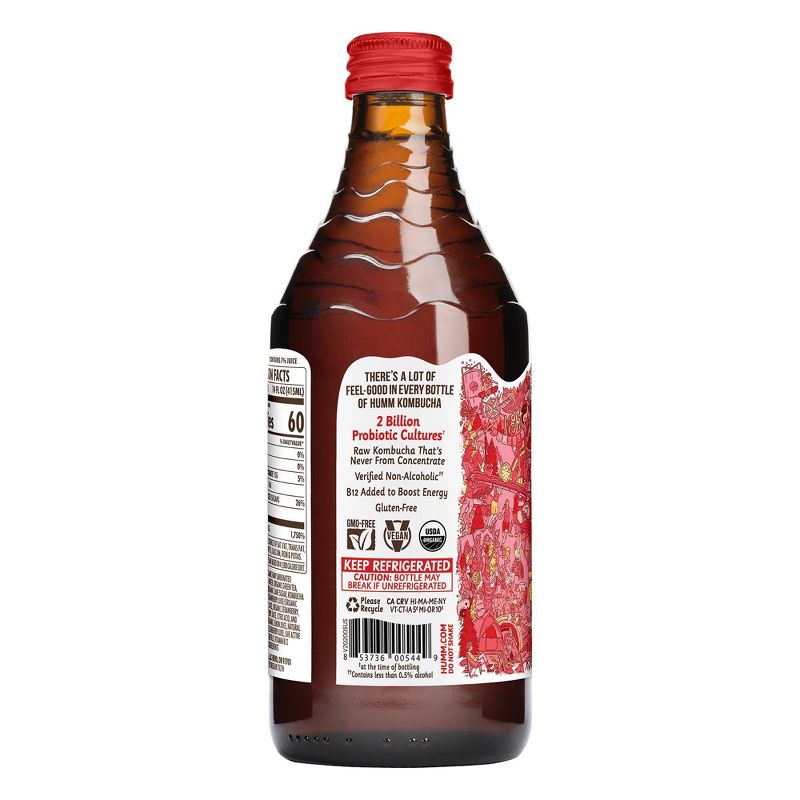 Humm Strawberry Lemonade Kombucha 14oz