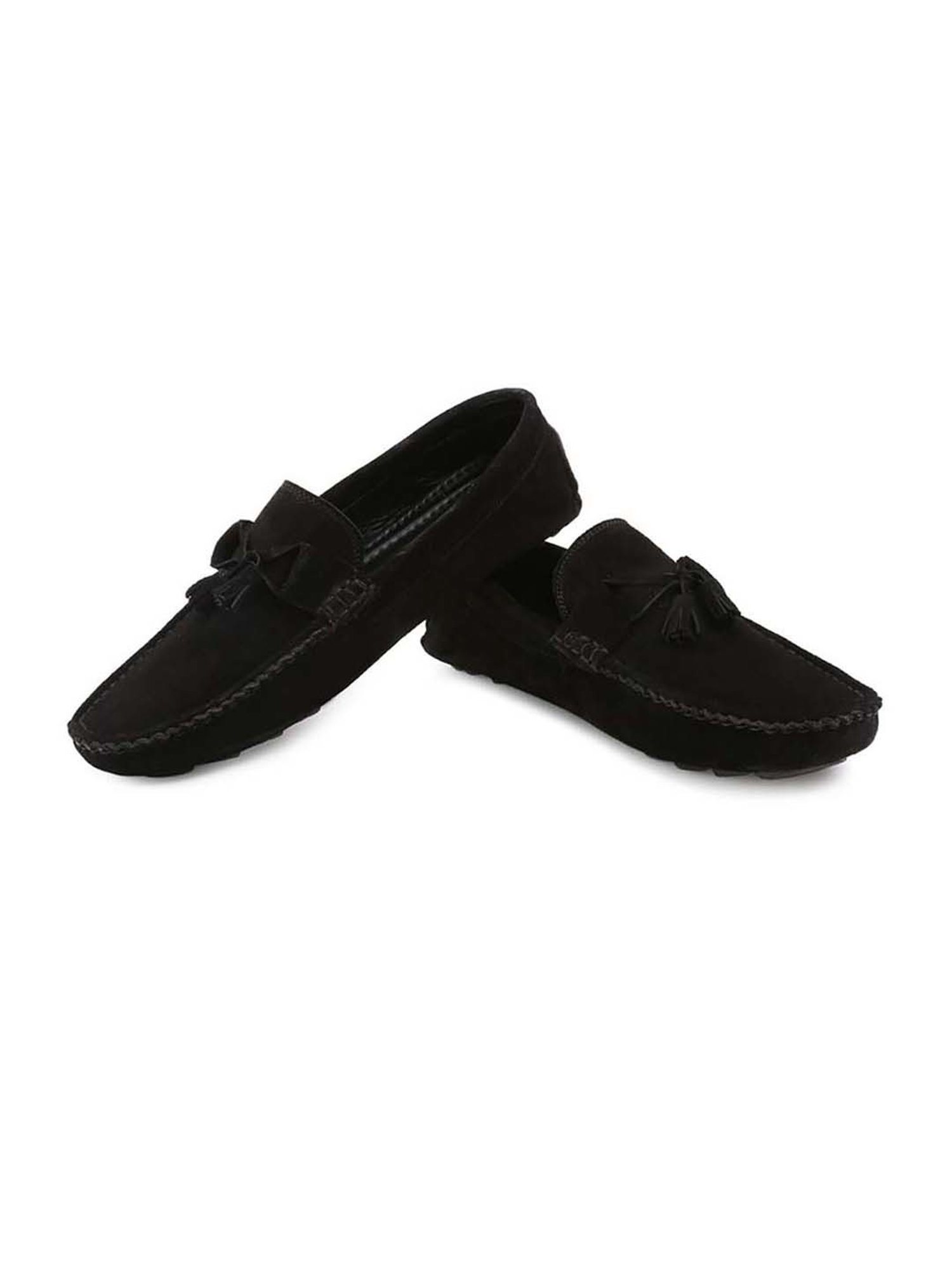 Louis Stitch Men's Black Casual Mocassins
