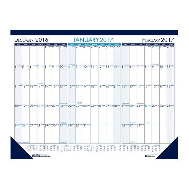 House of Doolittle Three Month Desk Pad Calendar, 22 X 17, 2021-2023 136