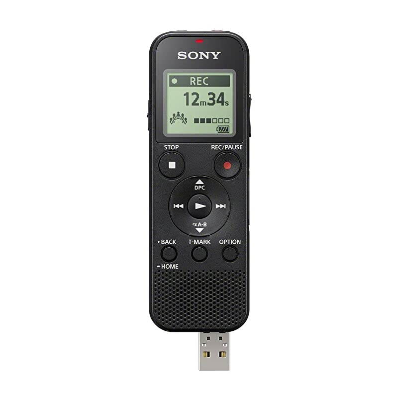 ICD-PX370 Mono Digital Voice Recorder with Built-In USB Voice Recorder,black