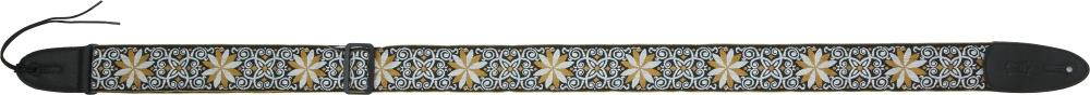 Levy's M8HT-13 2" Jacquard Weave Hootenanny Guitar Strap - Yellow Flowers