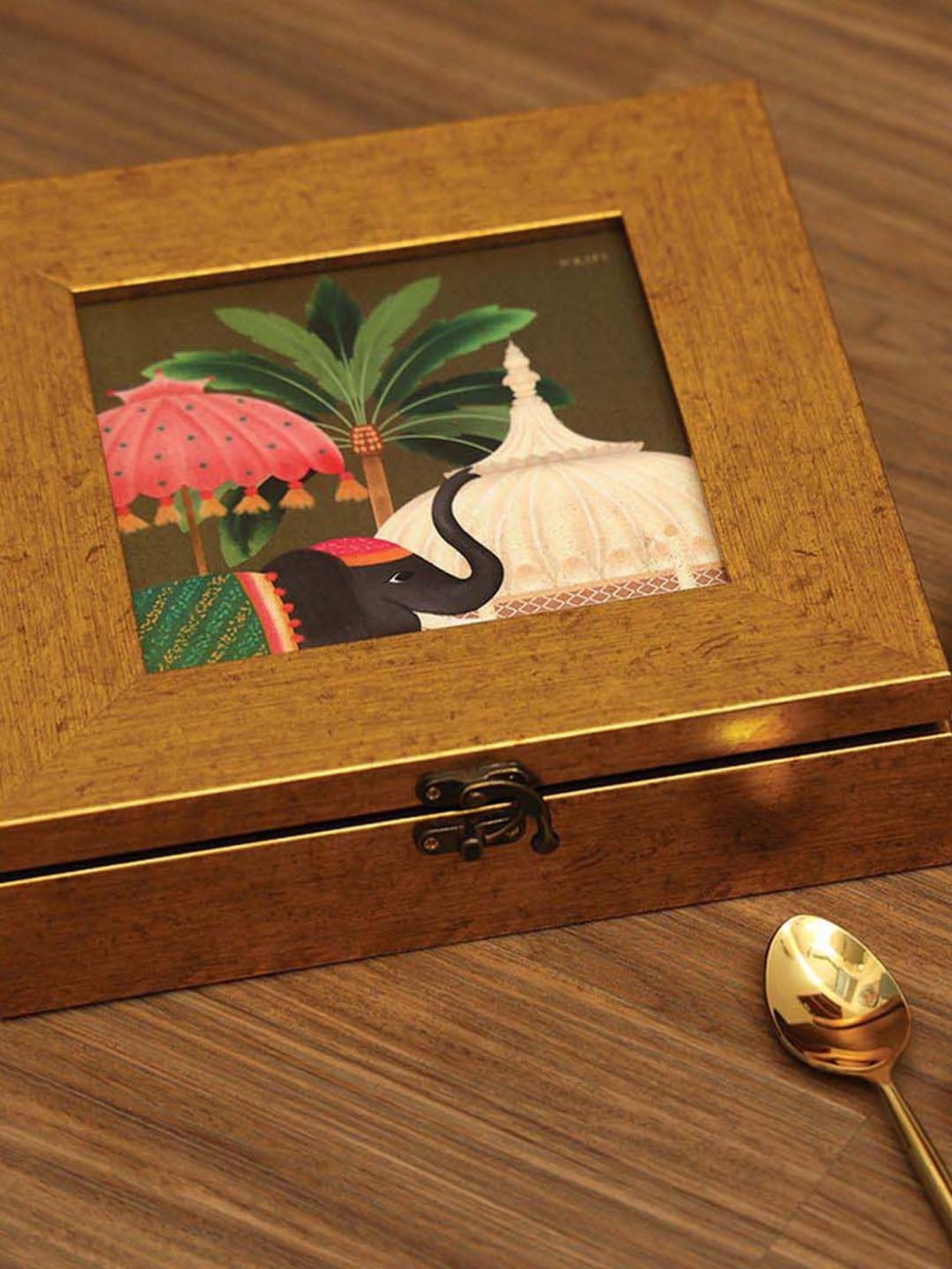 ICRAFT Multicolor Mdf Gajraj Series Multipurpose Box