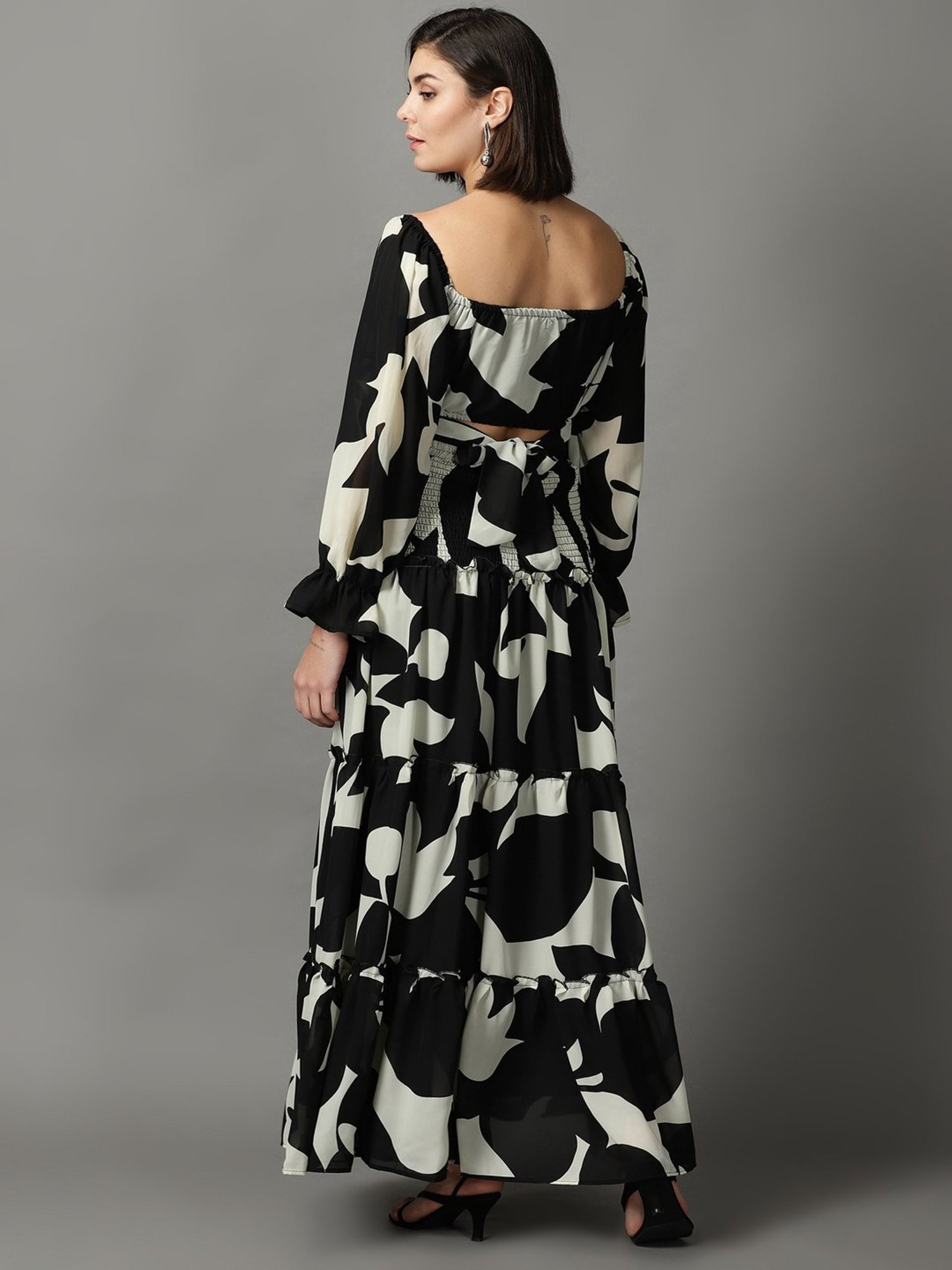 SHOWOFF Black Printed Co-ord Set