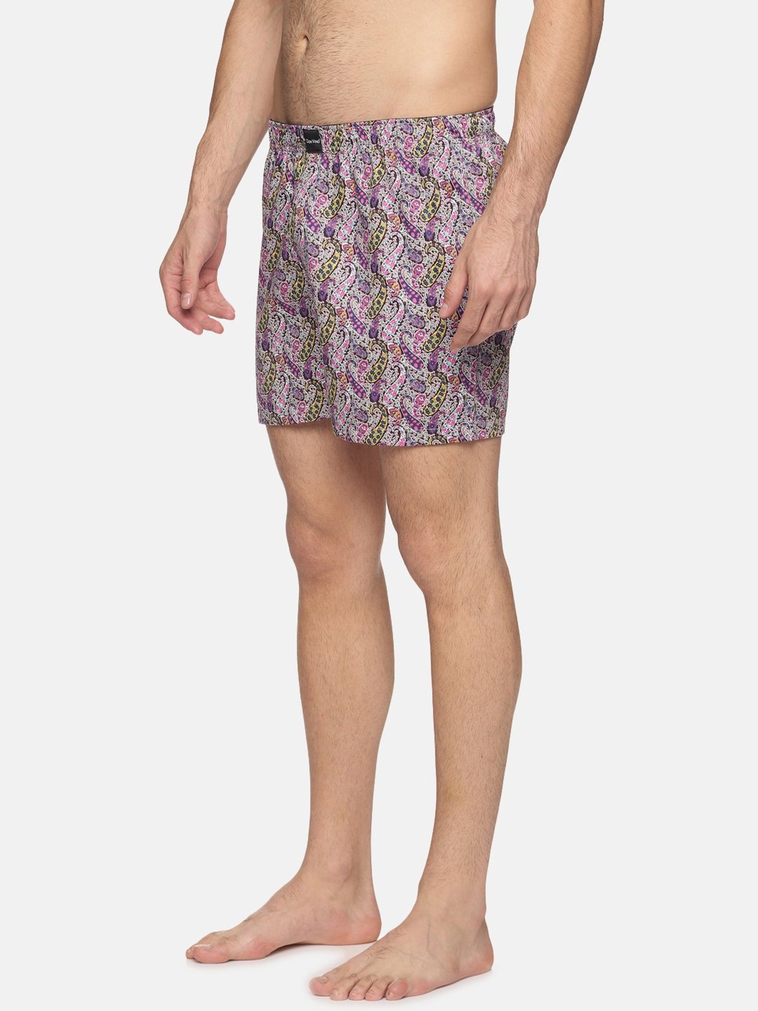 Don Vino Purple Regular Fit Printed Boxers