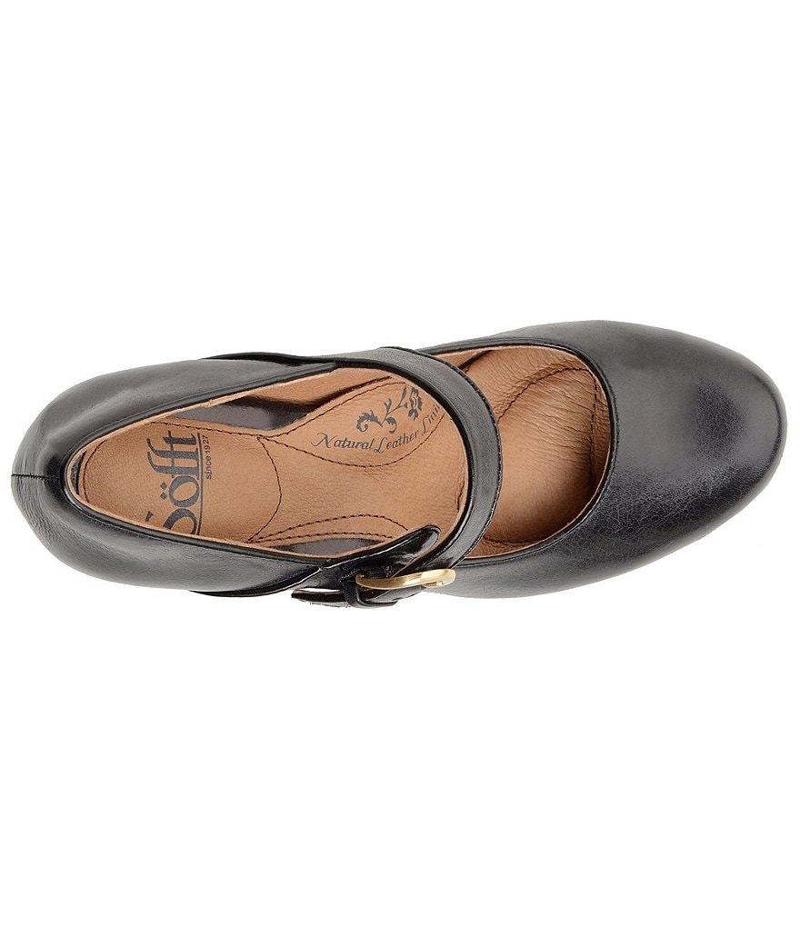 Deltan Tessa Croc-Embossed T-Strap Block Heel Pumps