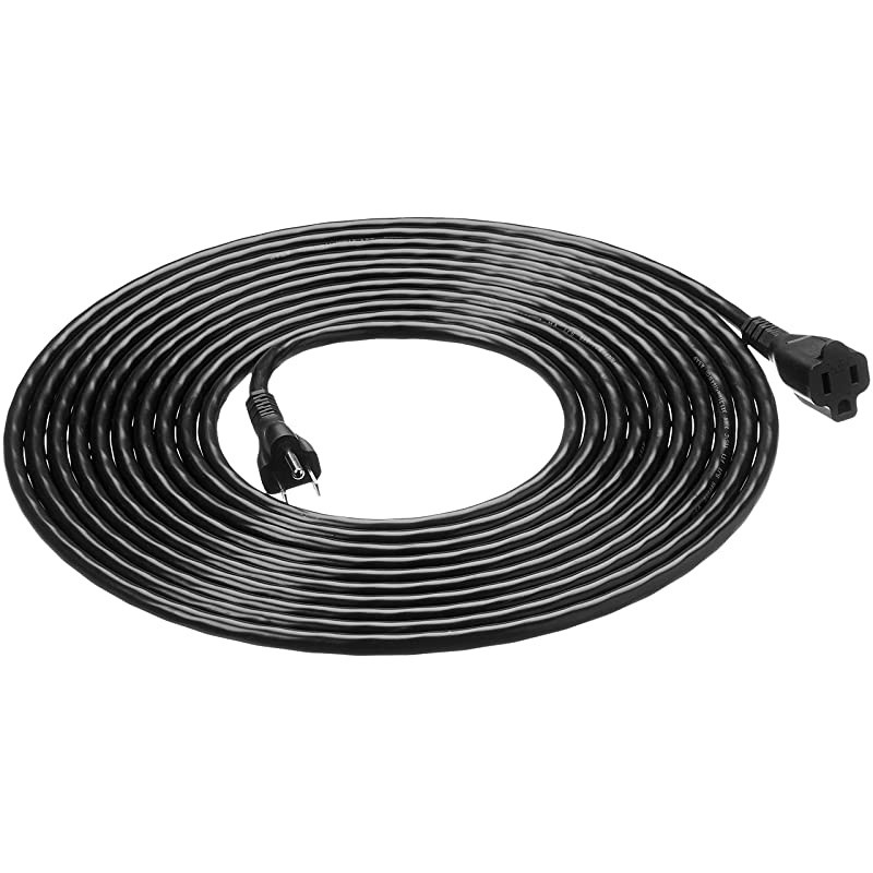 Basics Extension Cord - 25-Foot, Black