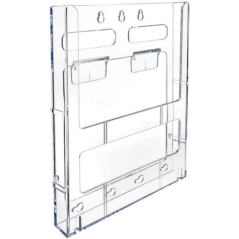 Deflecto Literature Holder Magazine 1-1/4"x9"x11-1/4" Clear 772001
