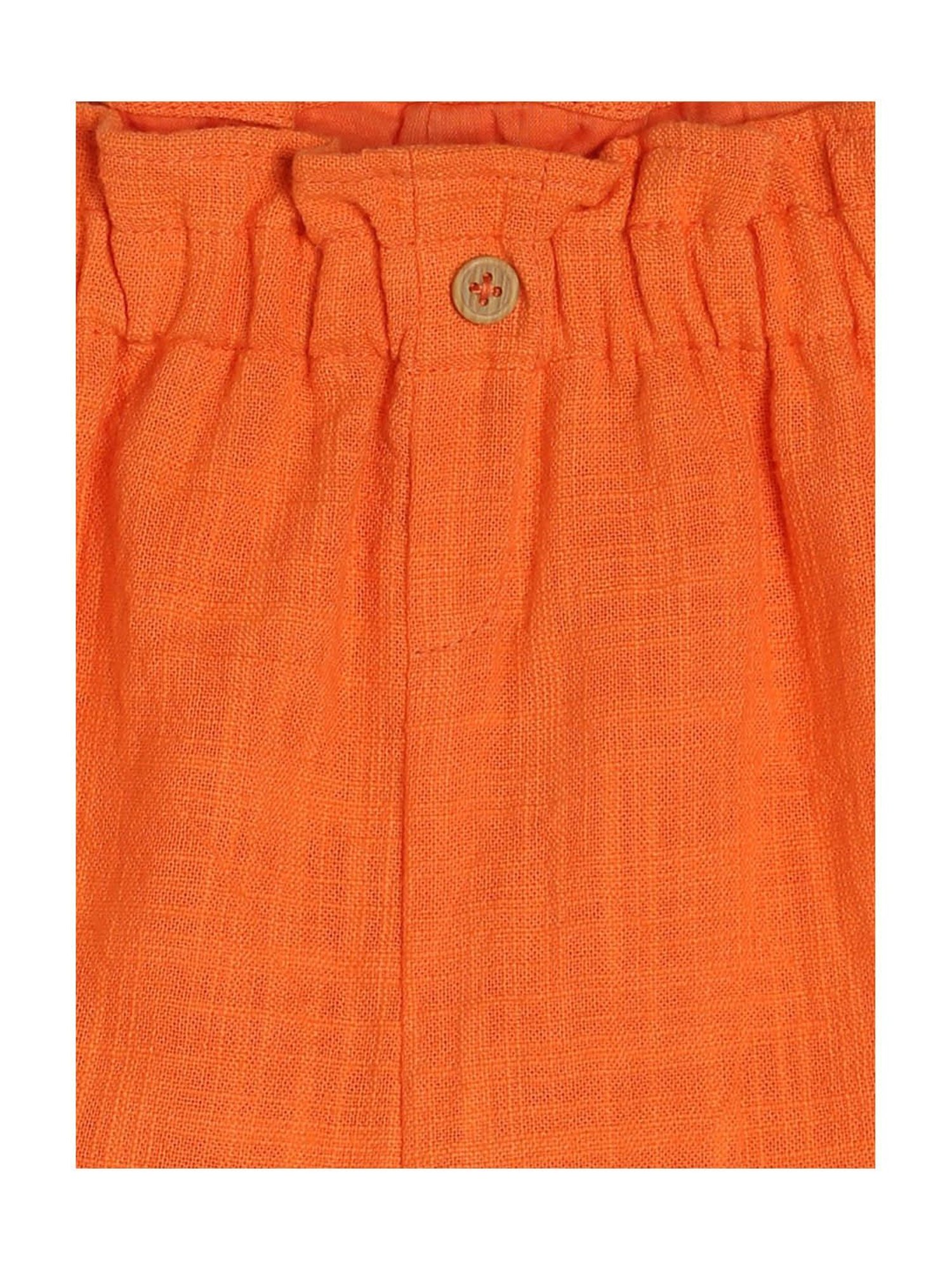 MINIKLUB Kids Orange Solid Shorts