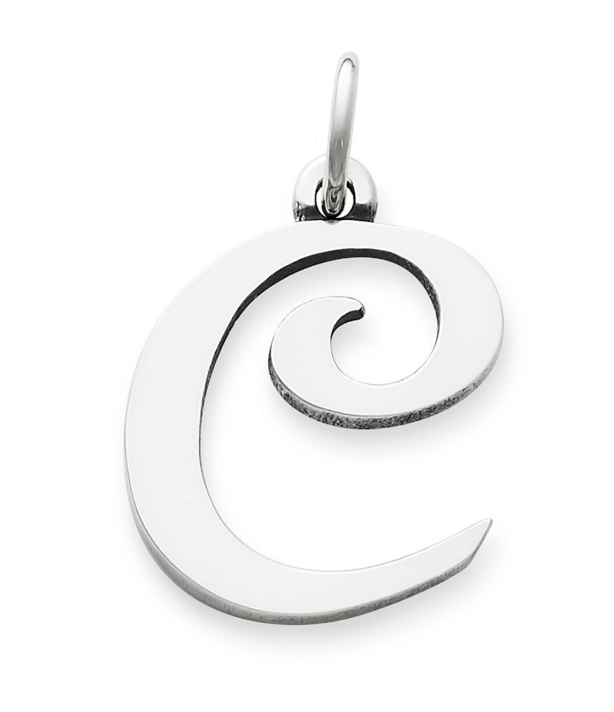 James Avery Large Script Initial Pendant