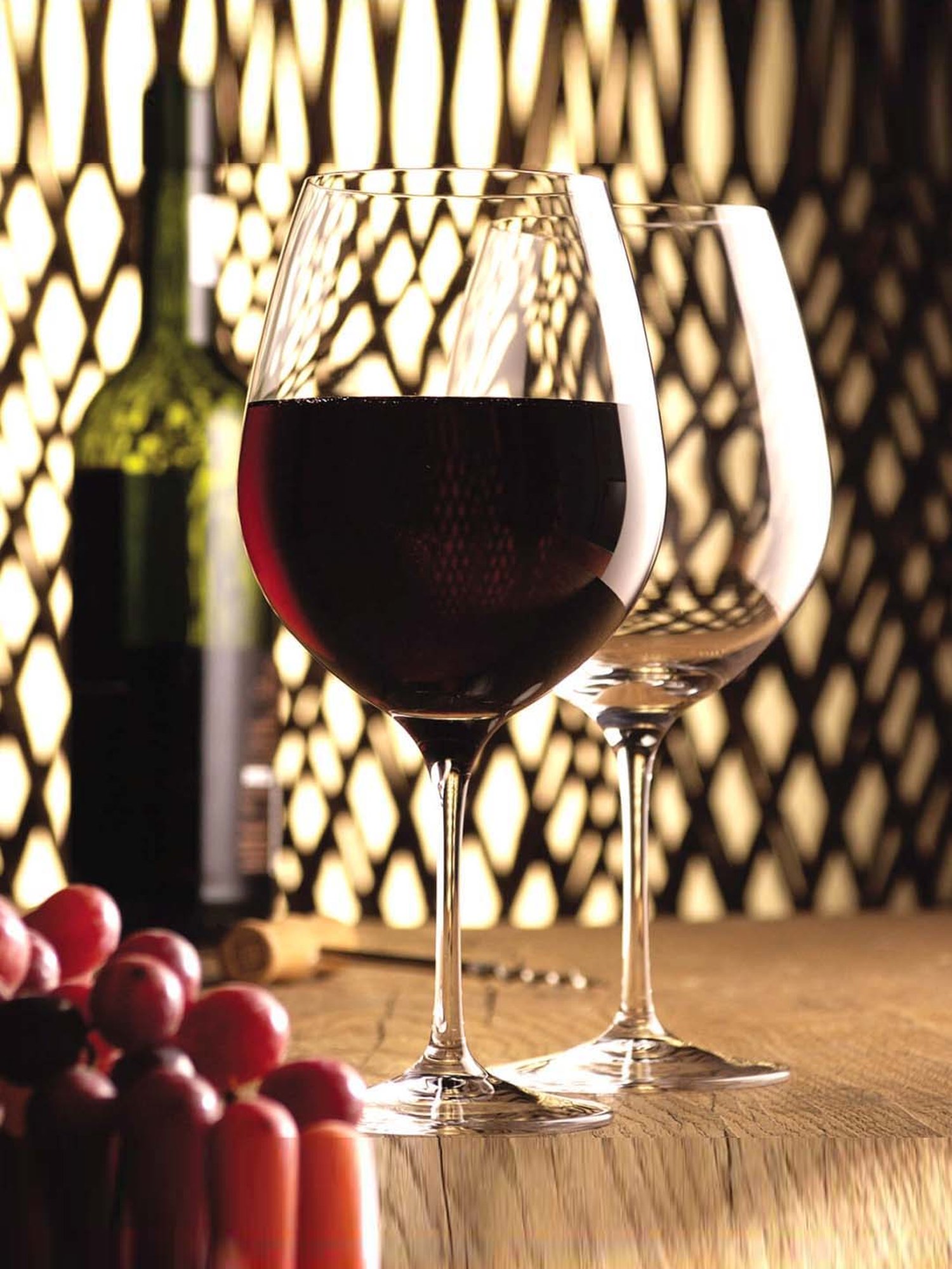 Dartington 'Master Bordeaux' Transparent Glass 21.8 cm Wine Glass - Set of 2