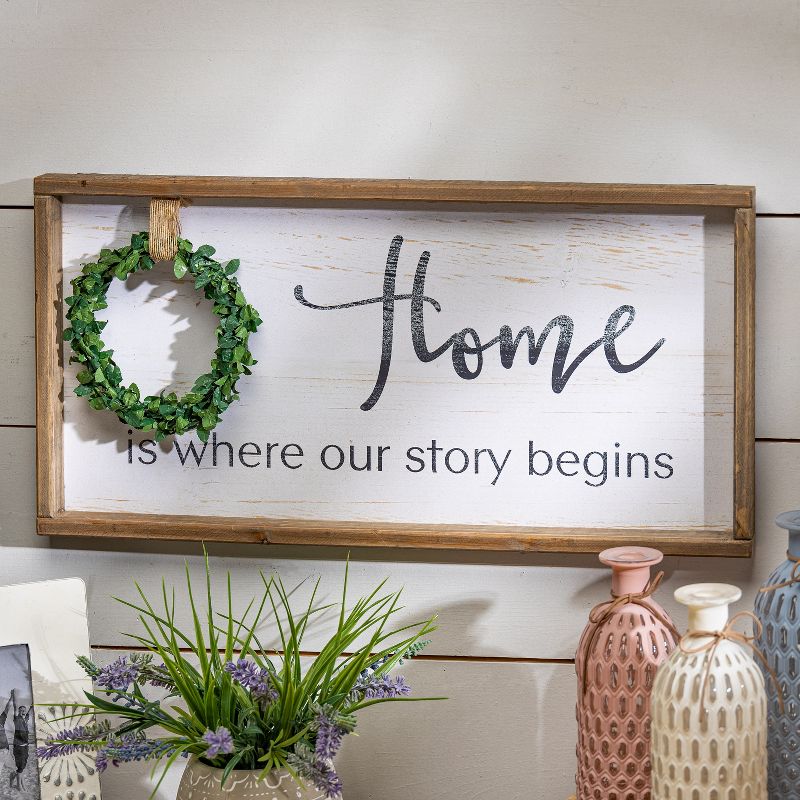 Lone Elm Studios Set of 2 23.63-inch Wooden Wall D'ecor