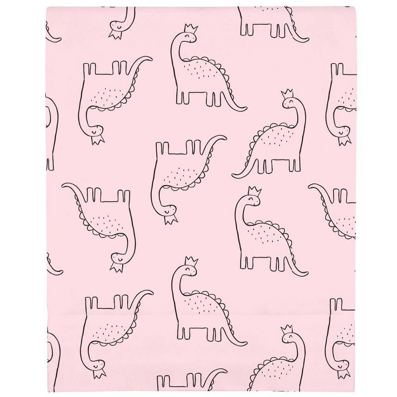 Carter's Dinosaur Princess Super Soft Fitted Crib Sheet - Pink