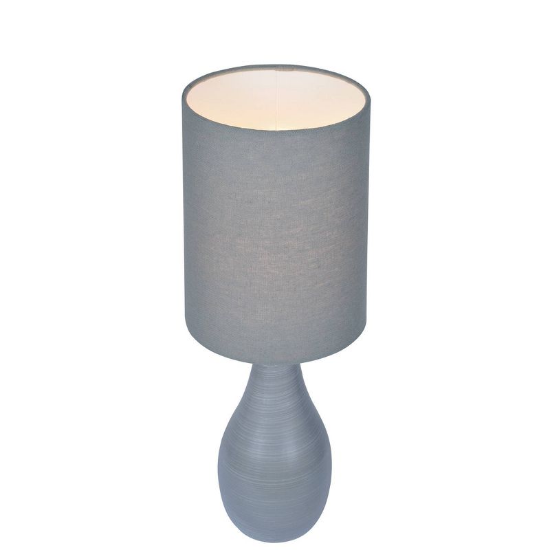 Quatro Table Lamp Brushed Gray  - Lite Source
