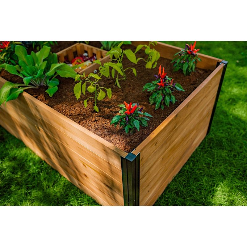 3'x5' Mezza Keyhole Rectangular Garden Bed Planter - Vita