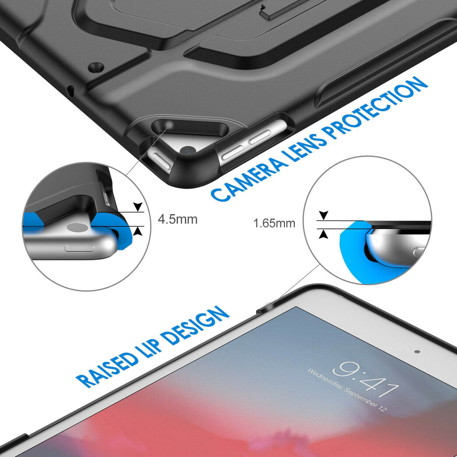 JETech Case for Apple iPad Mini 5 and iPad Mini 4 Auto Wake/Sleep Black