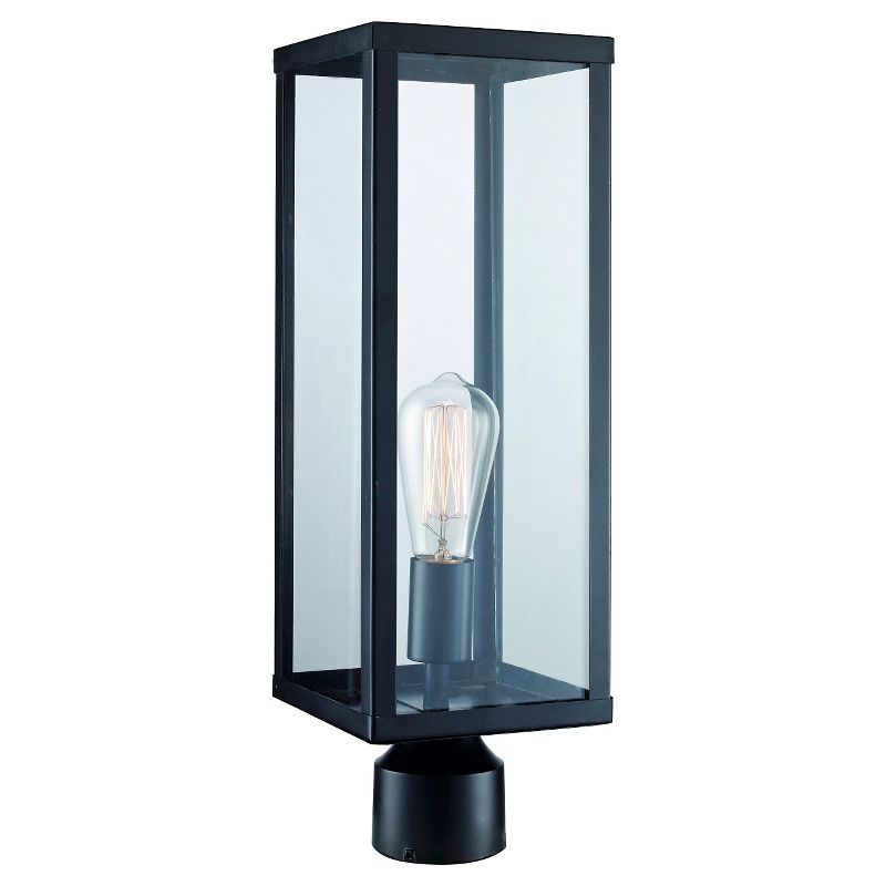 1 Light Outdoor Post Mount Black - Aurora Lighting