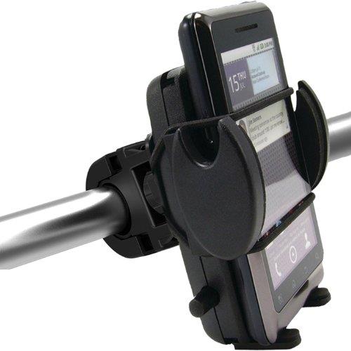 ChargerCity SuperGrip Bike Motorcycle Mount w/security bungee strap protecting your Apple iPhone X 8 7 Plus 6s LG V30 Samsung Galaxy S8 S7 Note Edge Smartphone