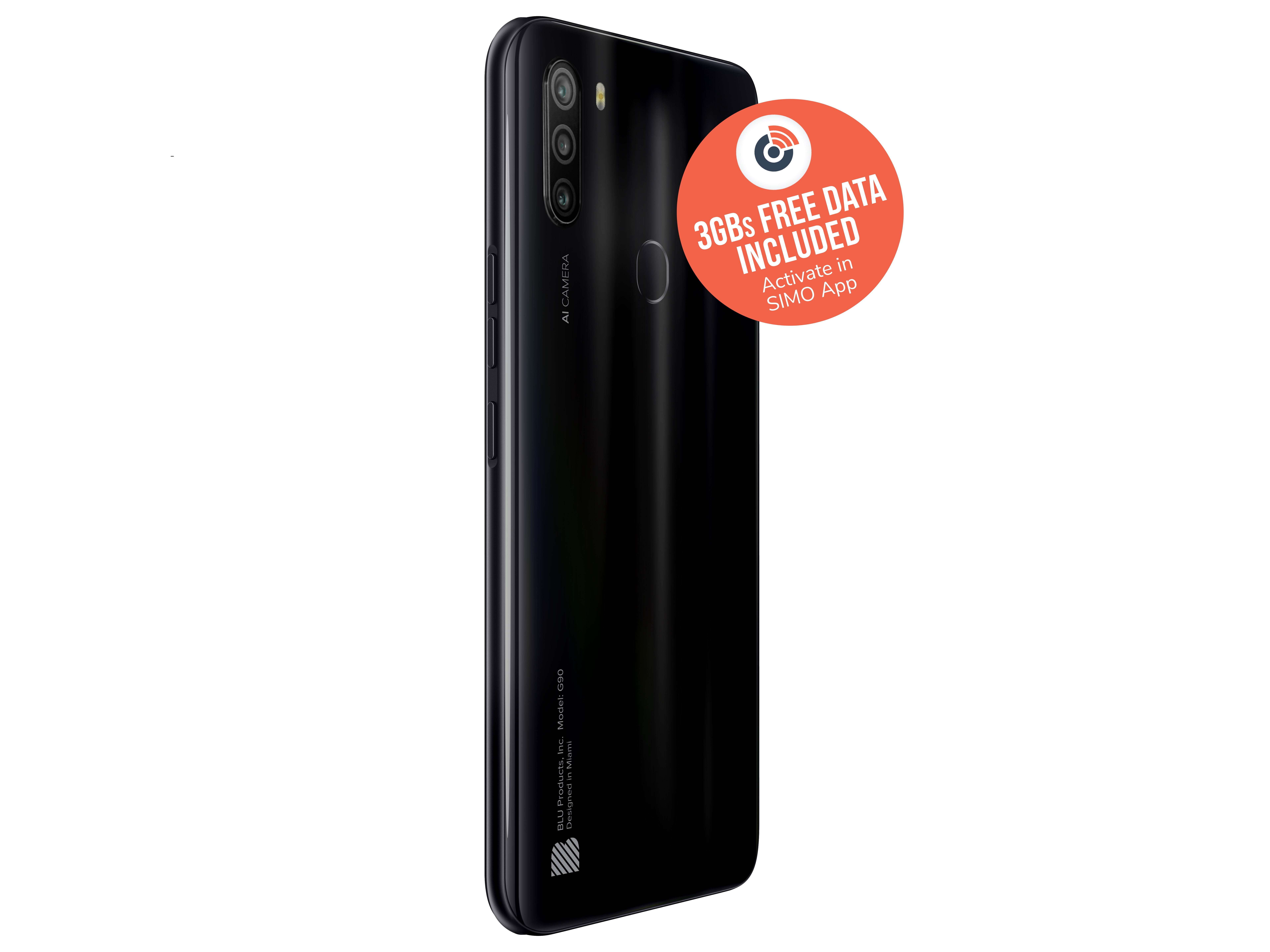 BLU G90 G0310WW 64GB Dual SIM GSM Unlocked Android SmartPhone w/ Triple Camera 16MP