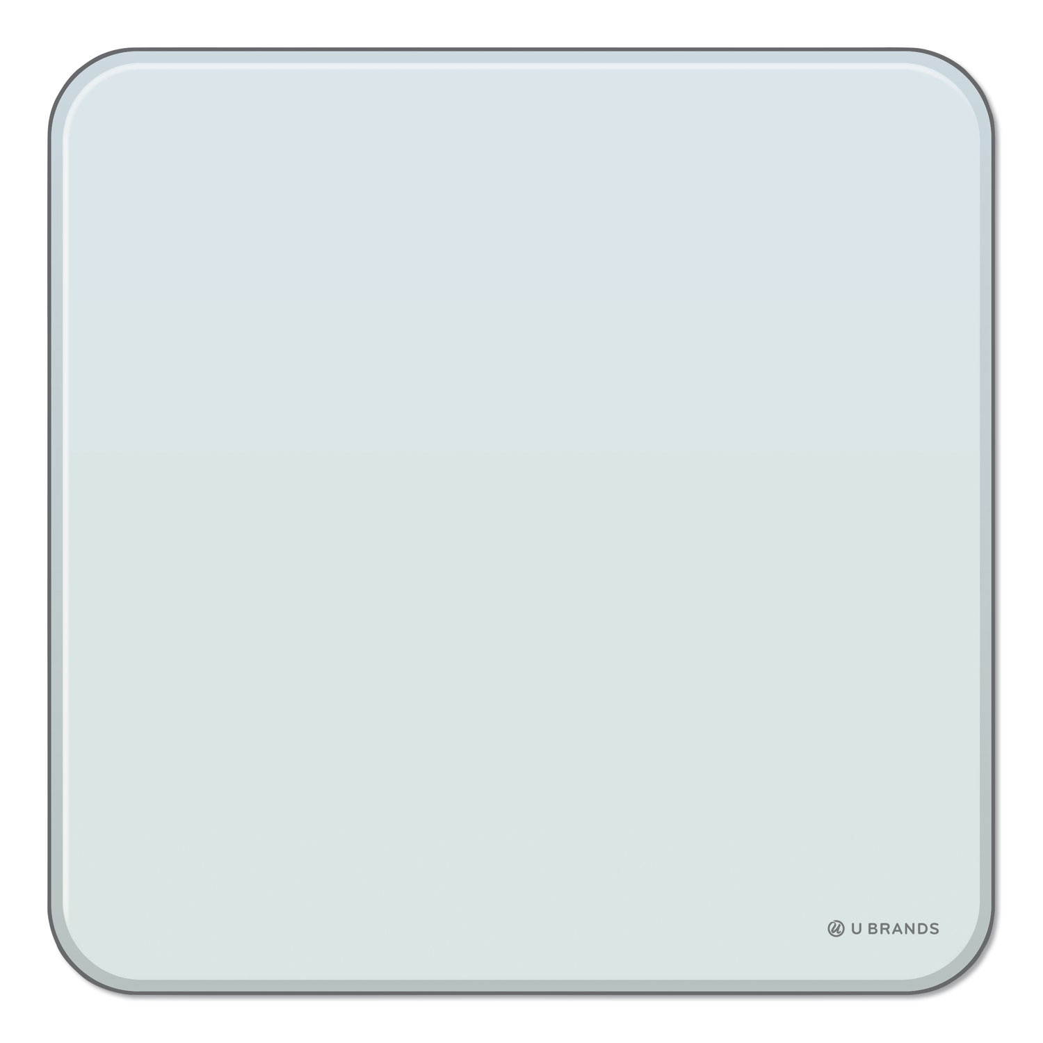U Brands Cubicle Glass Dry Erase Board 12 x 12 White 3690U00-01