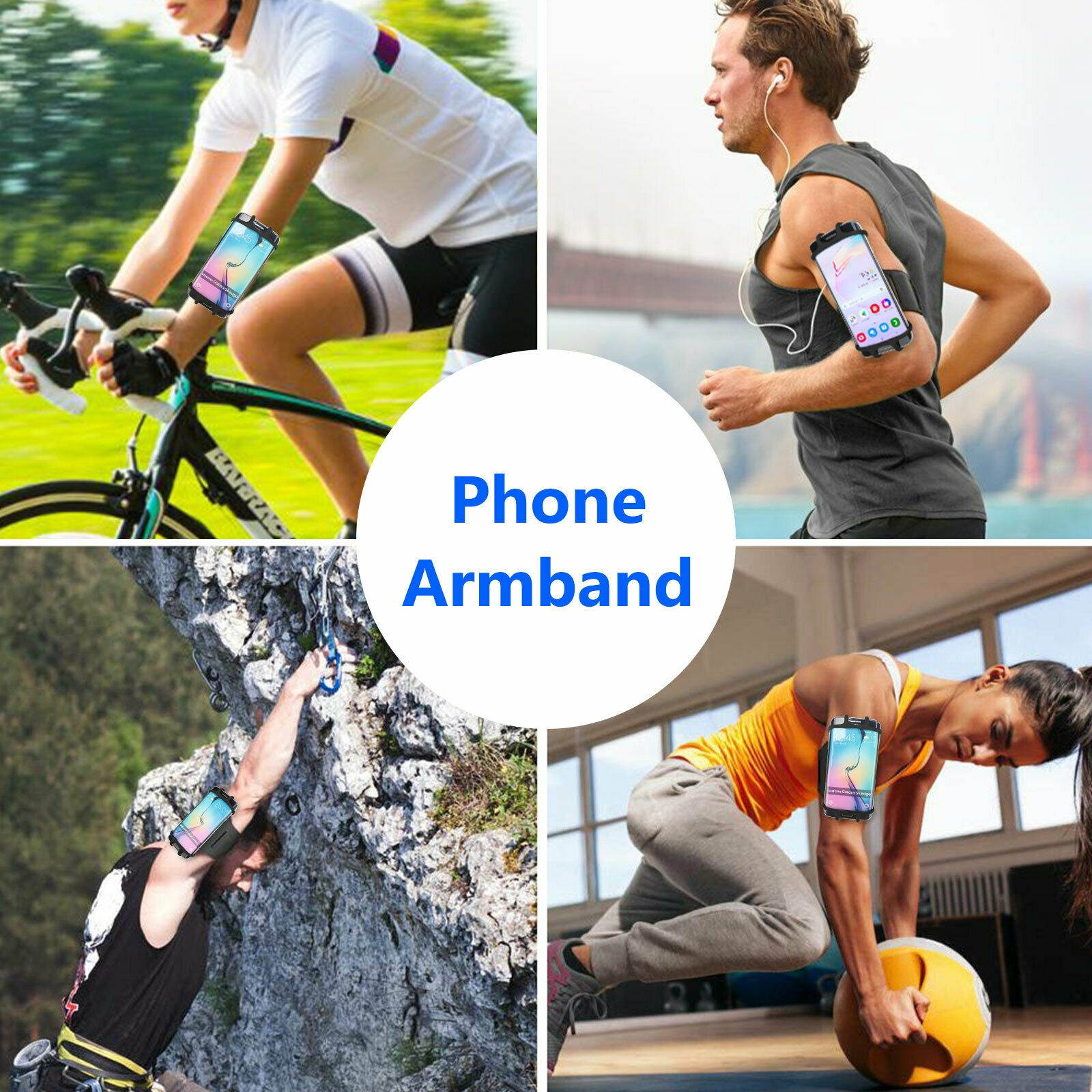 Gym Running Jogging Sport Armband Arm Band Bag Case Holder Cover For Cell Phone