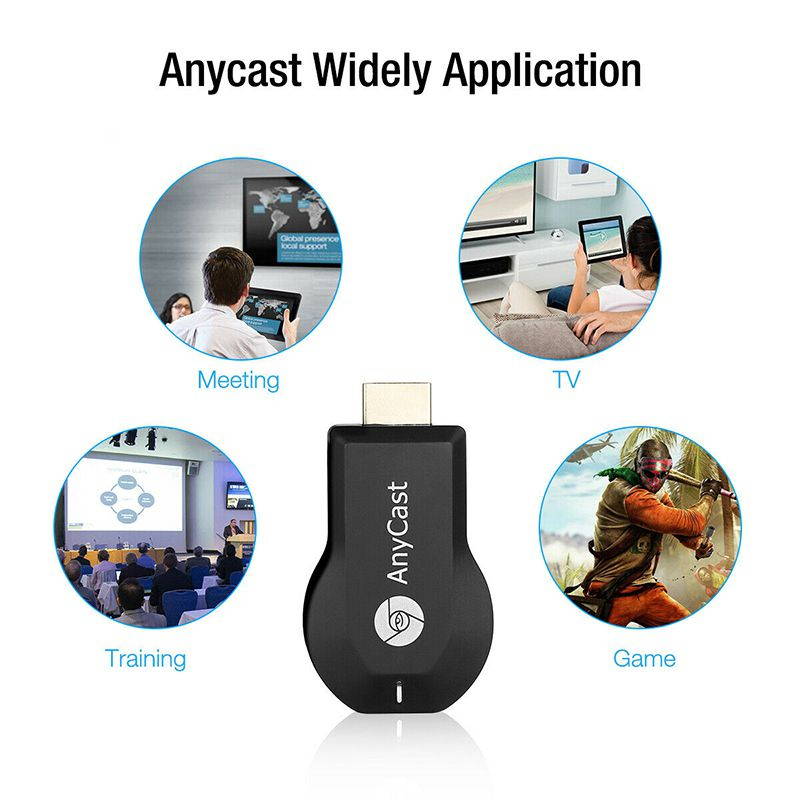 AnyCast M12 Plus WiFi Receiver Airplay Display Miracast HDMI TV DLNA 1080P