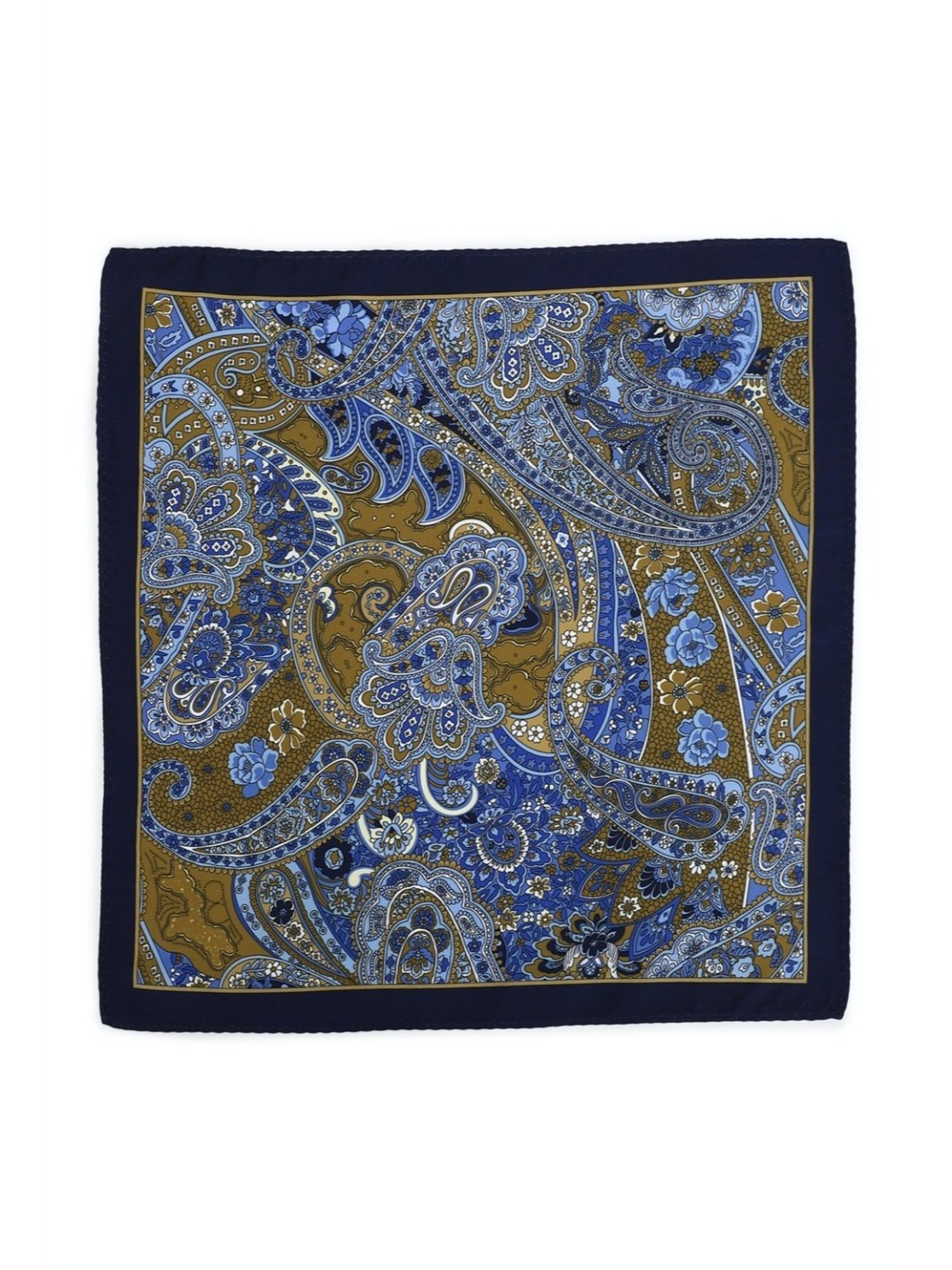 Van Heusen Green Printed Pocket Square