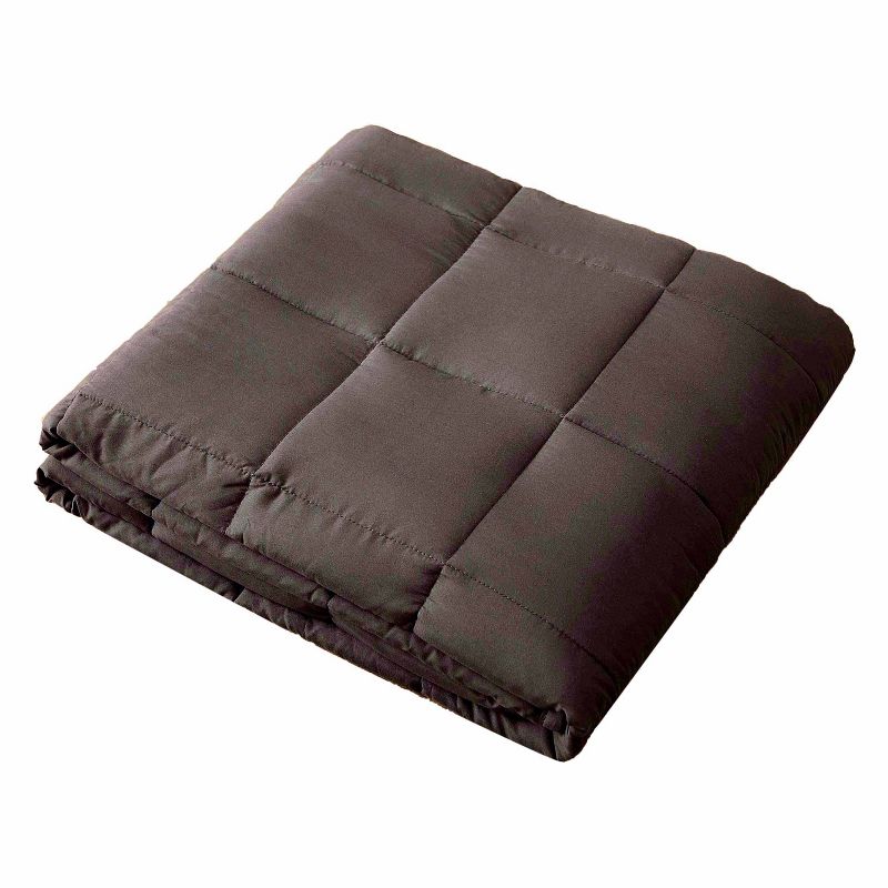 48" x 72" 12lbs Solid Microfiber Weighted Blanket Gray - Pur Serenity