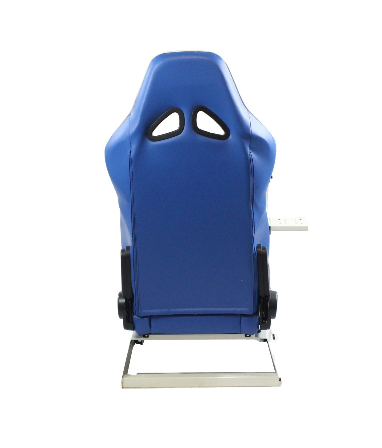 GTR Simulator GTA-WHT-S105LBK GTA Model Racing Simulator White Frame with Black Real Racing Seat, Driving Simulator Cockpit Gaming Chair with Gear Shifter Mount