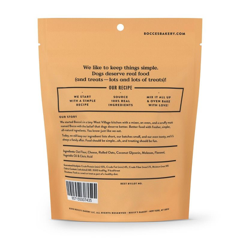 Bocce's Bakery Cheese Basic Soft and Chewy Dog Treats - 6oz