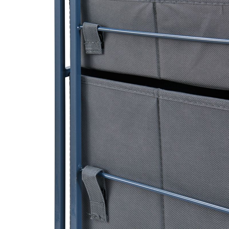 Fabric 5 Drawer Storage Dresser Chest with Caster Wheels Heather Gray - Danya B.