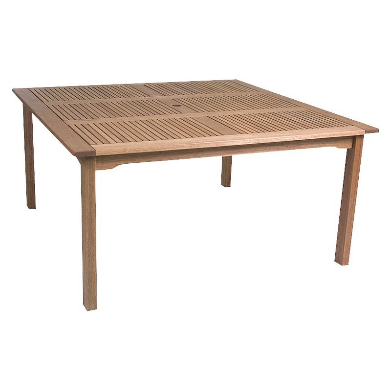 Lauderdale 9-Piece Wood Square Patio Dining Furniture Set