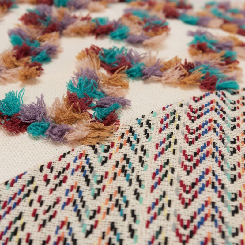 20"x20" Chevron Pillow Cover Ivory - Rizzy Home