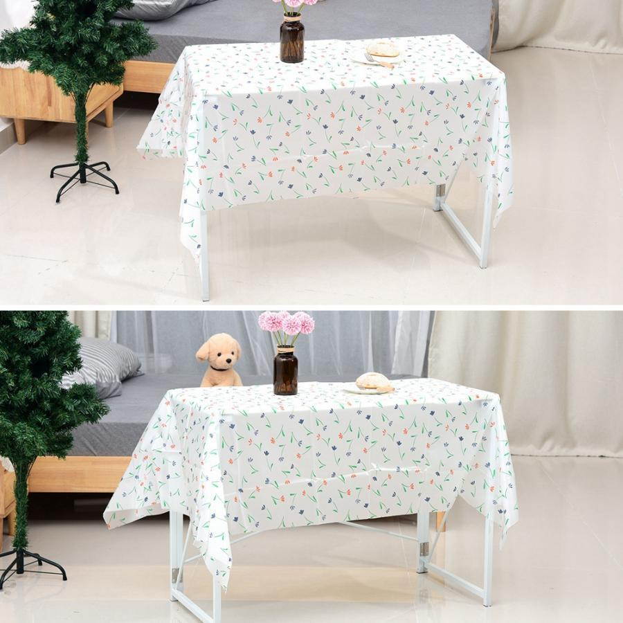 PVC Waterproof Cotton Linen Table Cover Cloth Wipe Clean Tablecloth Mat Pad