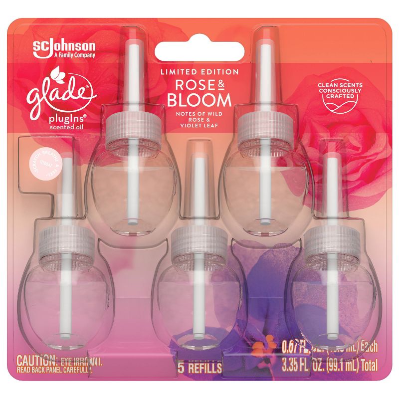 Glade Plugins Rose  Bloom PlugIns Refill - 5ct