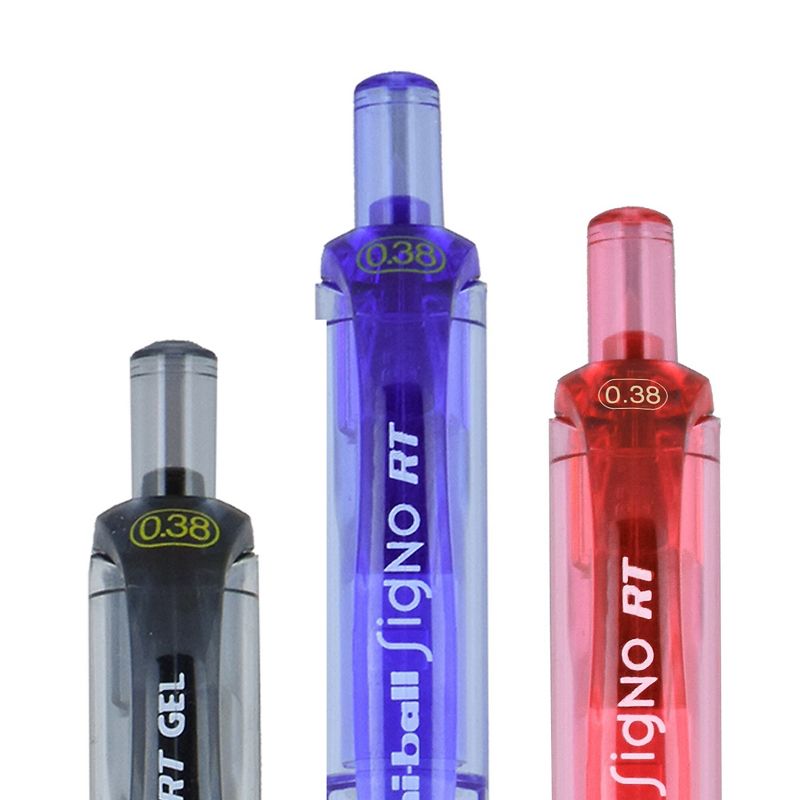 uni-ball GEL RT Retractable Gel Pens Micro Point Black Ink 479585