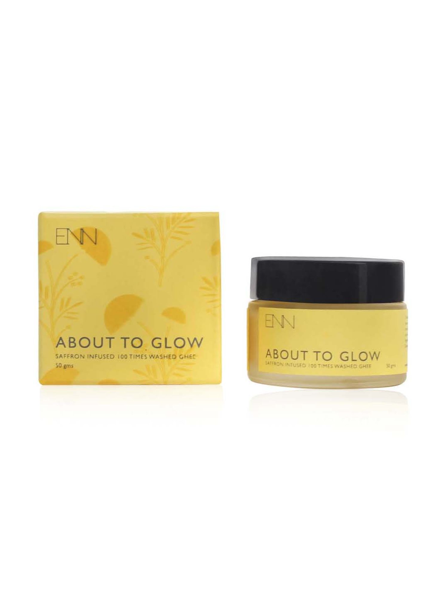 ENN About To Glow Saffron Infused 100 Times Washed Ghee - 50 gm